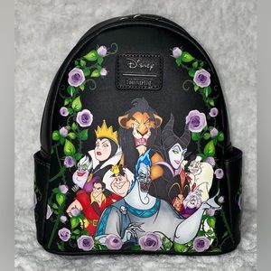 Loungefly Disney Villains Floral Mini Backpack